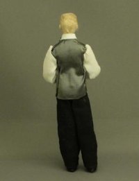 (image for) Man Doll with Bow Tie by Patsy Thomas