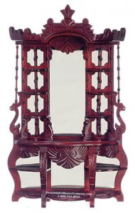 (image for) Miniature Victorian Style Mahogany Etagere for Dollhouses
