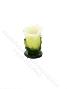 (image for) Miniature Glass Flower Vase for Dollhouses - Yellow