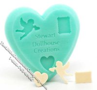 (image for) Mold to Make Valentines Day Cookies for Dollhouses