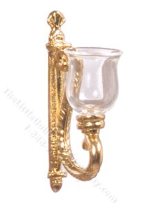 (image for) Miniature Brass Wall Sconces for Dollhouses