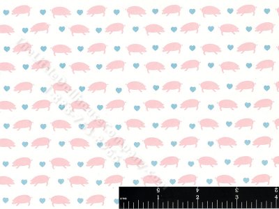 (image for) Pig Miniature Wallpaper for Dollhouses