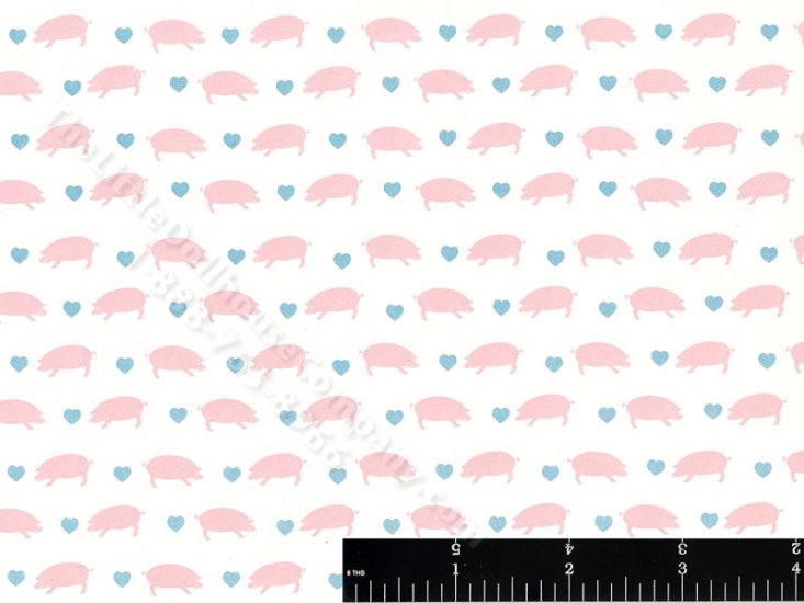 (image for) Pig Miniature Wallpaper for Dollhouses