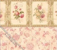 (image for) Antique Love Notes Pattern Miniature Wallpaper for Dollhouses