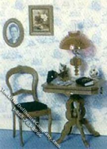 (image for) Miniature Victorian Table and Chair Kit for Dollhouses