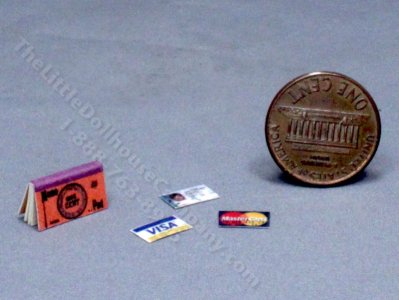 (image for) Miniature Credit Cards and Cheque Book