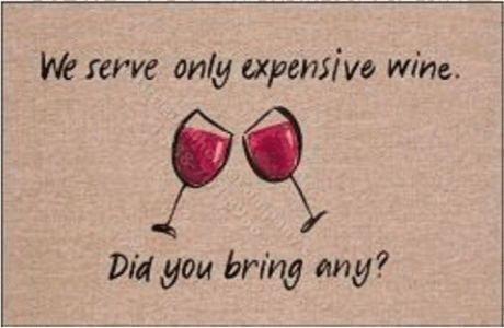 (image for) Miniature Expensive Wine Taste Welcome Mat for Dollhouses