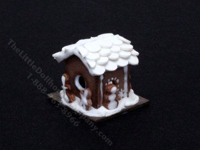 (image for) Handmade Miniature Gingerbread House for Dollhouses