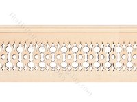 (image for) Miniature Ornate Circular Pattern Porch Rail for Dollhouses