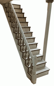 (image for) Miniature Cyprus Narrow Staircase with Landing Laser Cut Kit