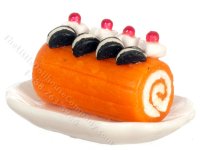 (image for) Miniature Orange Roll Cake for Dollhouses