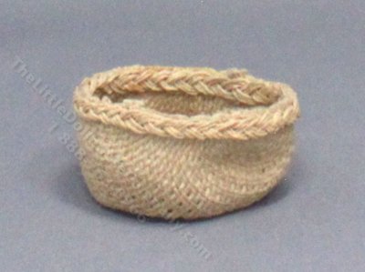 (image for) Miniature Soft Woven Basket for Dollhouses