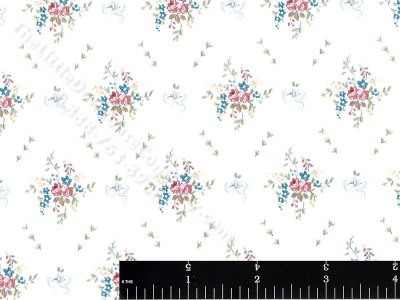 (image for) Flower Diamonds Miniature Wallpaper for Dollhouses