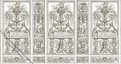(image for) Art Panel Wall Scene Miniature Mural for Dollhouses