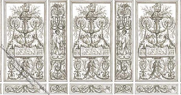 (image for) Art Panel Wall Scene Miniature Mural for Dollhouses