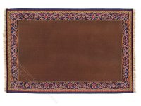 (image for) Miniature Large Brown Rug with Boarder for Dollhouses