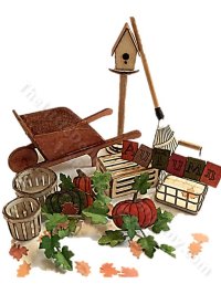 (image for) Miniature Autumn Collection Kit for Dollhouses