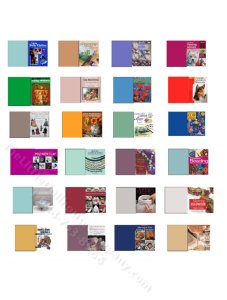 (image for) Miniature Arts and Crafts Books Kit for Dollhouses