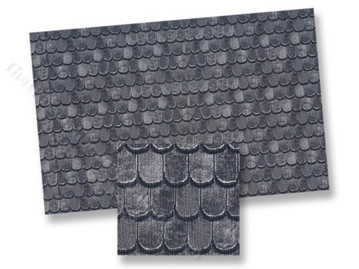 (image for) Dollhouse Scale Model Slate Roof Paper