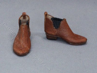 (image for) Miniature Brown Leather Chelsea Boots by Judith Blondell
