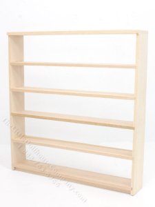 (image for) Miniature Unfinished Double Wide Store Shelf for Dollhouses