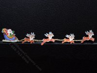 (image for) Miniature Santa's Sleigh Banner for Dollhouses
