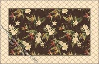 (image for) Dollhouse Scale Model Medium Sized Bird of Paradise Plant Rug