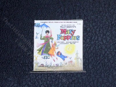 (image for) Miniature "Mary Poppins" Vinyl Record Sleeve for Dollhouses