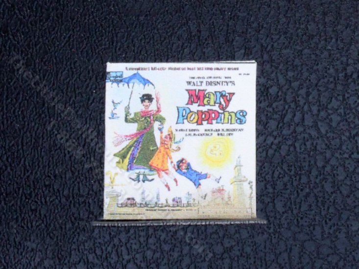 (image for) Miniature "Mary Poppins" Vinyl Record Sleeve for Dollhouses