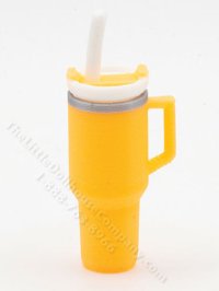 (image for) Miniature Travel Tumbler for Dollhouses - Yellow