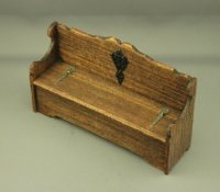 (image for) Dollhouse Miniature Box Bench