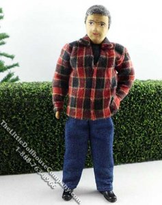 (image for) Clarence Flexible Grandpa Doll by Erna Meyer for Dollhouses