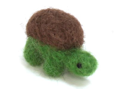 (image for) Miniature Mohair Turtle by Erna Meyer