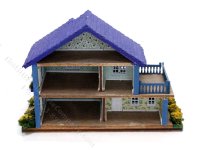 (image for) 1:144 Scale Assembled Beach House Dollhouse