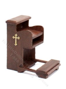 (image for) Handmade Miniature Pulpit for Dollhouses