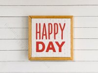 (image for) Miniature Framed 'Happy Day' Board Print
