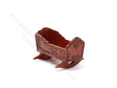 (image for) Miniature Cradle for Dollhouses by Laura Lisowisky