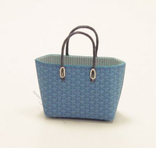(image for) Dollhouse Scale Model Blue Handbag