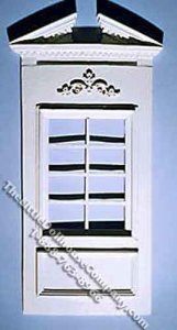 (image for) Dollhouse Scale Model Decorative Window Moulding