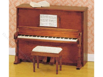 (image for) Miniature Upright Piano with Stool Kit