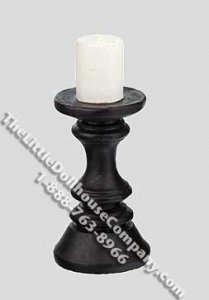 (image for) Miniature Resin Short Candle Holder for Dollhouses