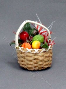 (image for) Miniature Fruit Basket for Dollhouses