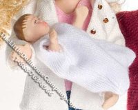 (image for) Miniature Modern Porcelain Baby for your Dollhouse