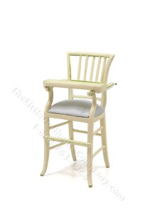(image for) Miniature Off White High Chair for Dollhouses