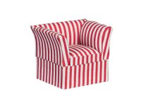 (image for) Miniature Red and White Striped Chair