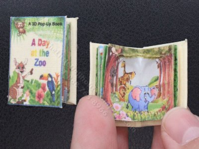 (image for) Miniature Pop-Up Book: A Day at the Zoo