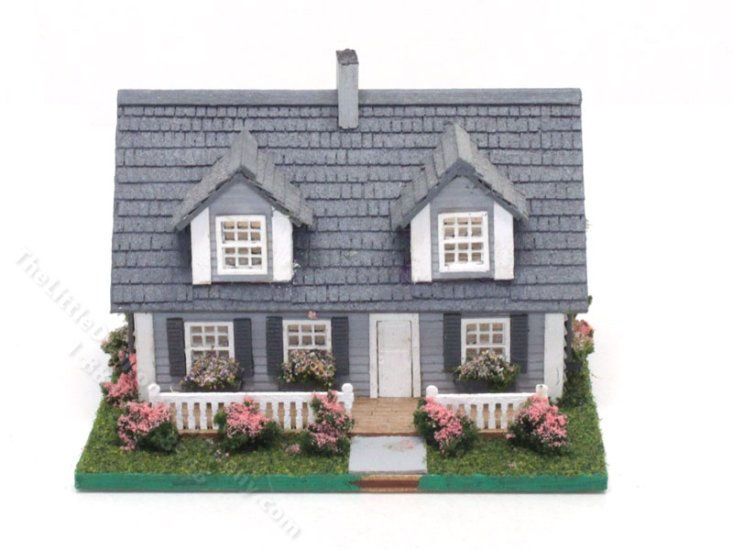(image for) 1:144 Scale 3/4 Cape Cod Assembled Dollhouse