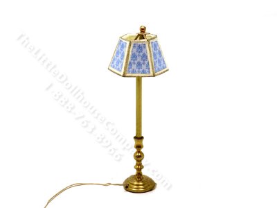 (image for) Miniature 12v Buffet Lamp for Dollhouses - Blue