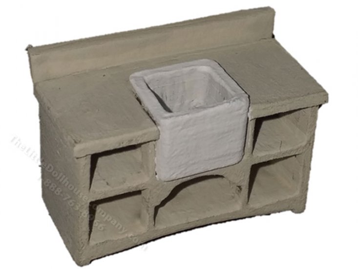 (image for) Miniature Quarter Scale Butlers Basin Kitchen Sink
