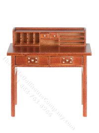 (image for) Miniature Mission Writing Desk for Dollhouses